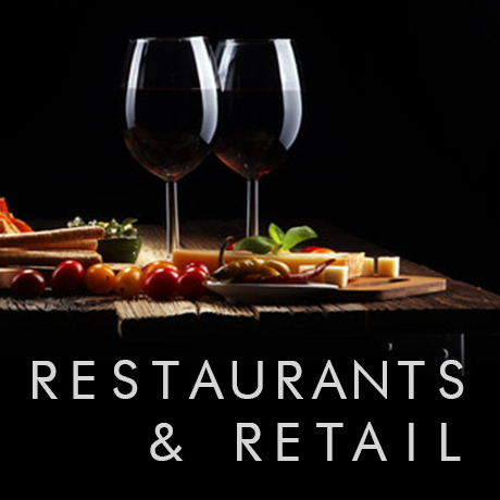 restaurant and retail